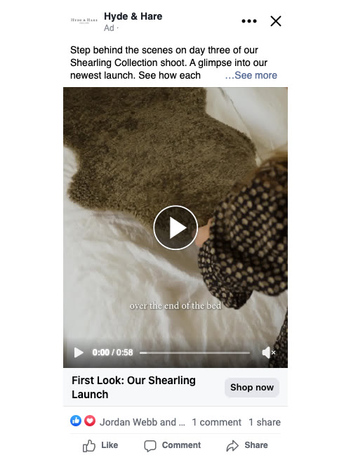 Feed preview of Ad 129