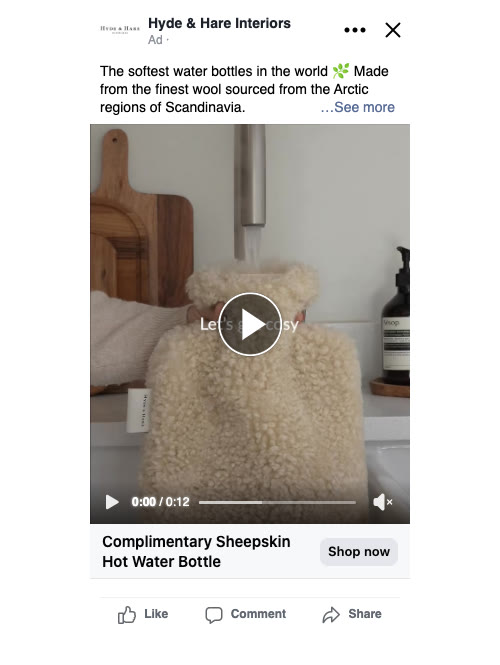 Feed preview of Ad 168